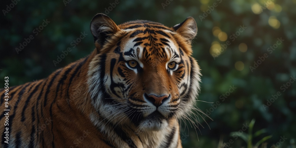 Fototapeta premium a tiger with a unique and distinct design.
