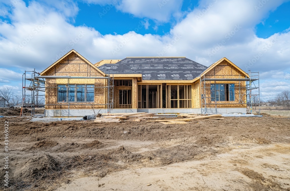 New Construction House Under Construction New Construction House Under Construction