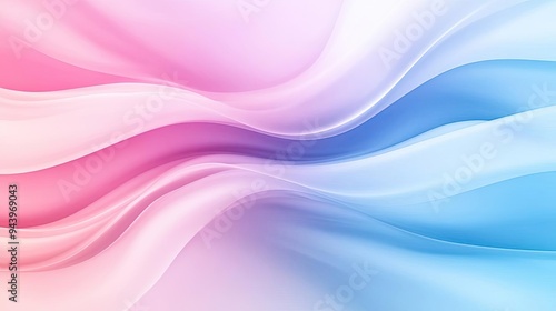 A serene blend of soft pink and blue waves creating a tranquil, smooth background for various design projects.