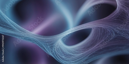 Abstract fractal swirl in shades of blue and purple.