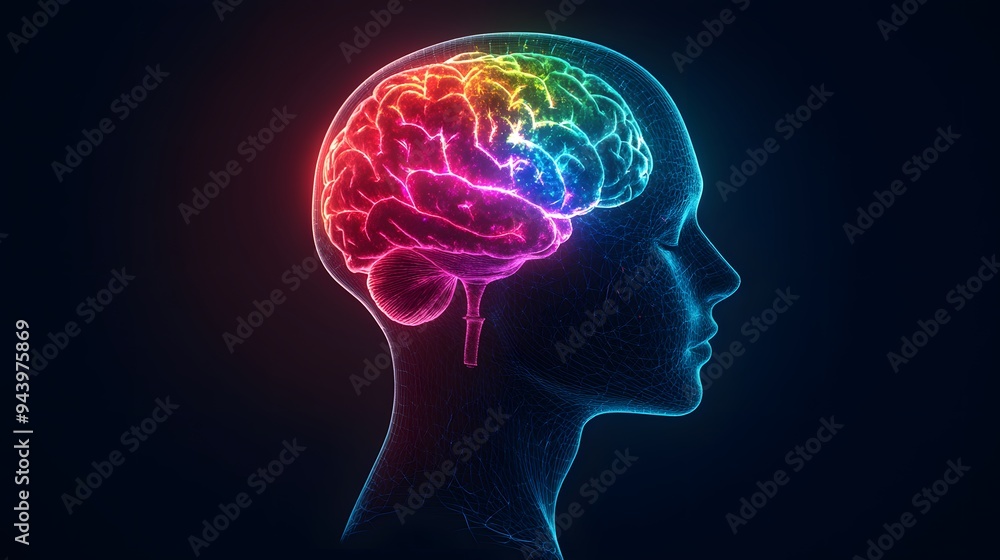 Human Brain Neural Network AI Technology Concept Human Brain Neural Network AI Technology Concept