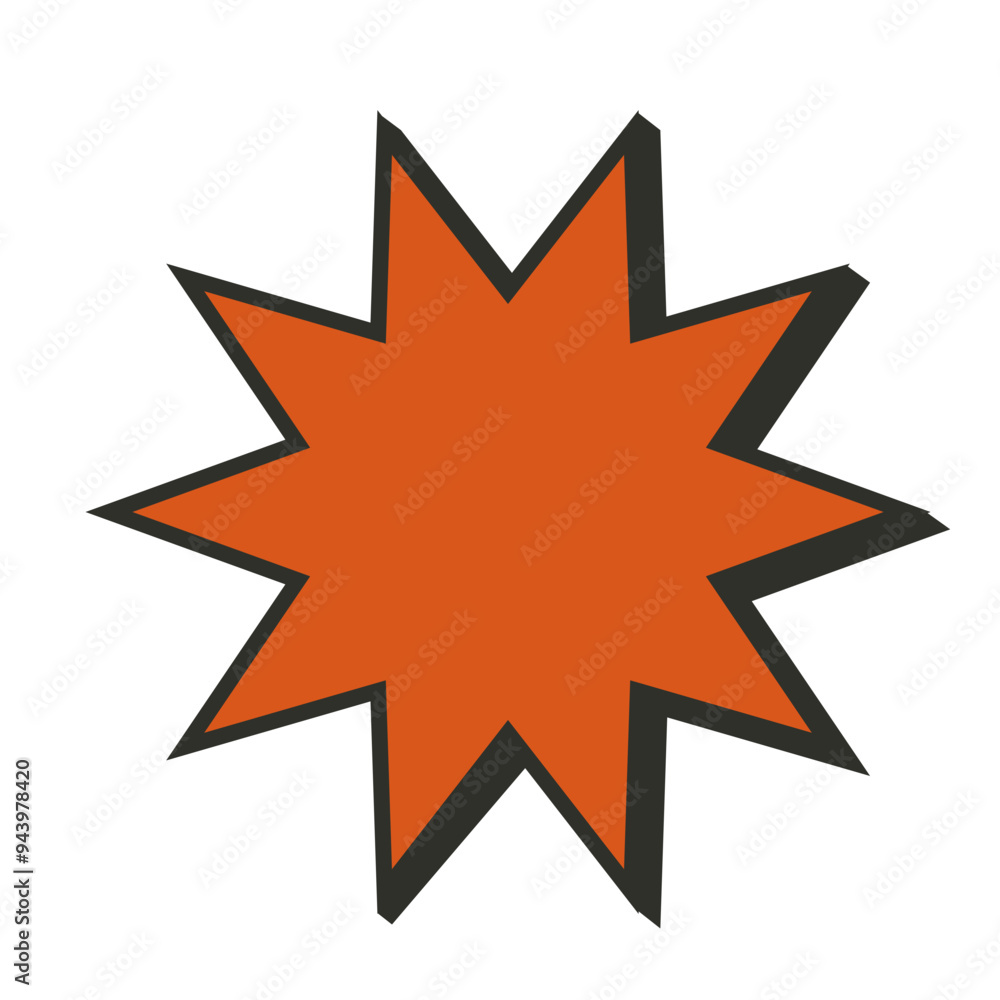 Star Retro Shape Star Retro Shape