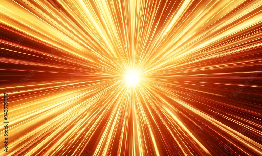 Bright sunburst yellow and orange radial speed lines radiating outward Bright sunburst yellow and orange radial speed lines radiating outward