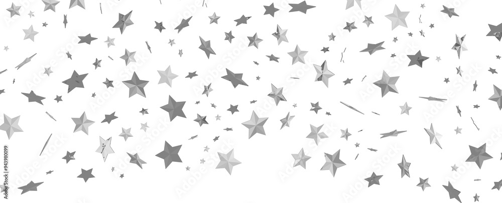 Silver stars confetti rain festive holiday background. background silver paper foil stars Silver stars confetti rain festive holiday background. background silver paper foil stars