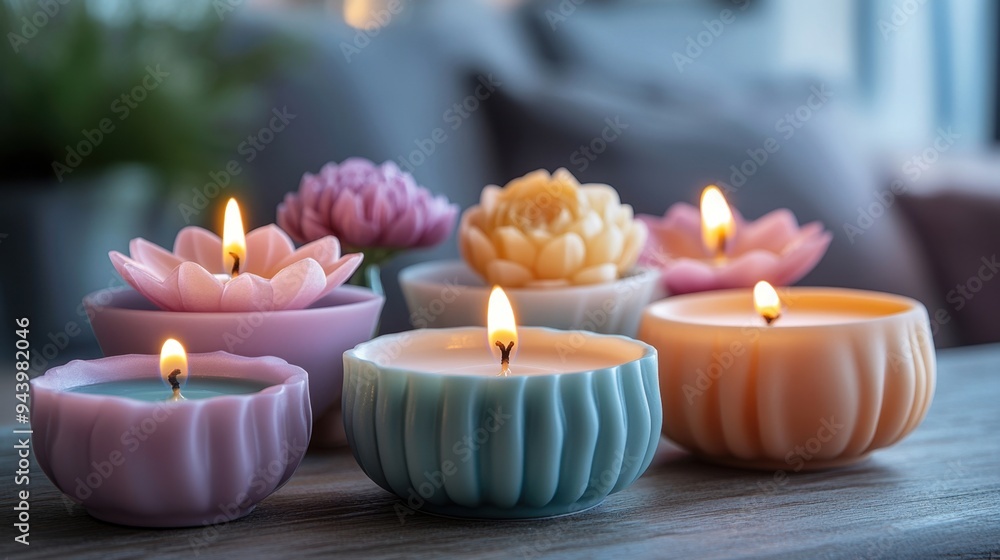 flower candles in dainty holders bring a touch of elegance and tranquility to any space, perfect for enhancing home dcor flower candles in dainty holders bring a touch of elegance and tranquility to any space, perfect for enhancing home dcor