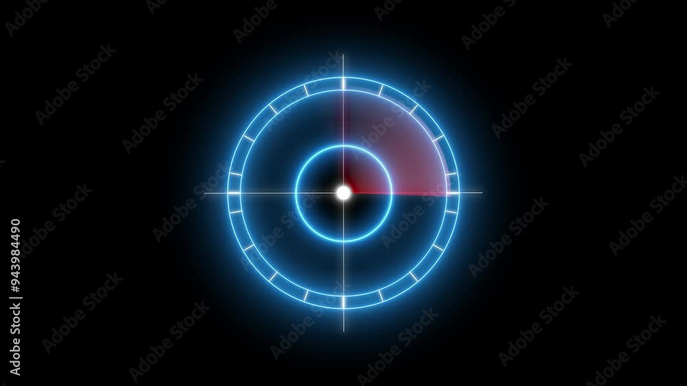 Military Ship or Aircraft Radar Screen Multiple Targets Detected. Technology HUD Searching Radar Signal Animation. Military Ship or Aircraft Radar Screen Multiple Targets Detected. Technology HUD Searching Radar Signal Animation.