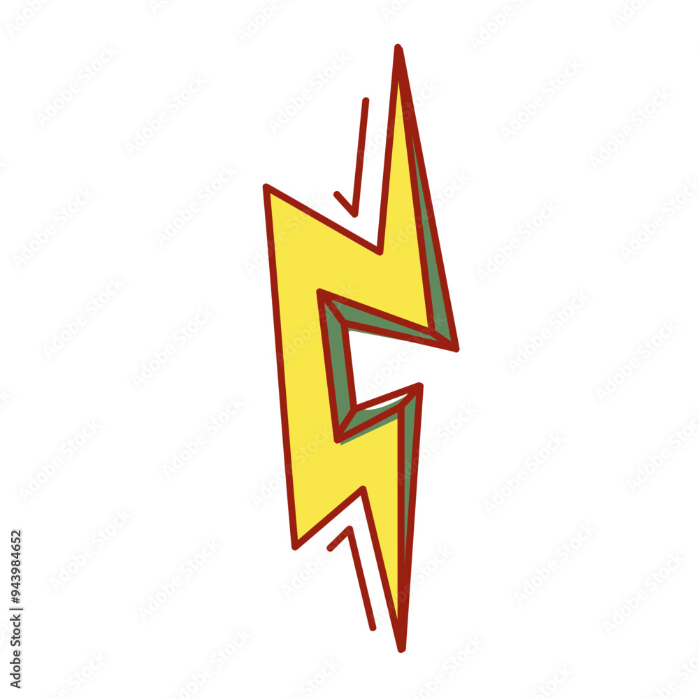 Quirky Lightning Illustration Quirky Lightning Illustration