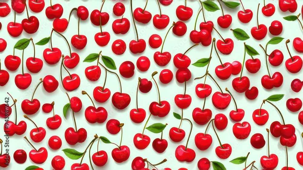 Seamless pattern of cherry Seamless pattern of cherry