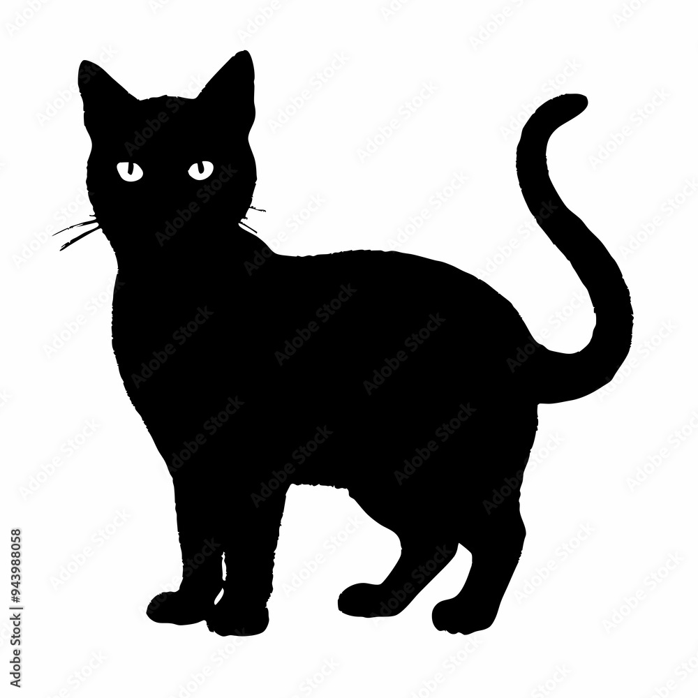 Obraz premium Cat Silhouette | Cat SVG Cat Cut Files | Cat Svg | Kitten Svg | Cat Vector CATS Bundle SVG, Cut Files for Cricut, Cats Clipart, Kitten Svg
