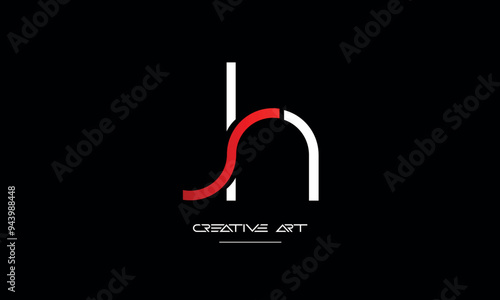 HS, SH, H, S abstract letters logo monogram