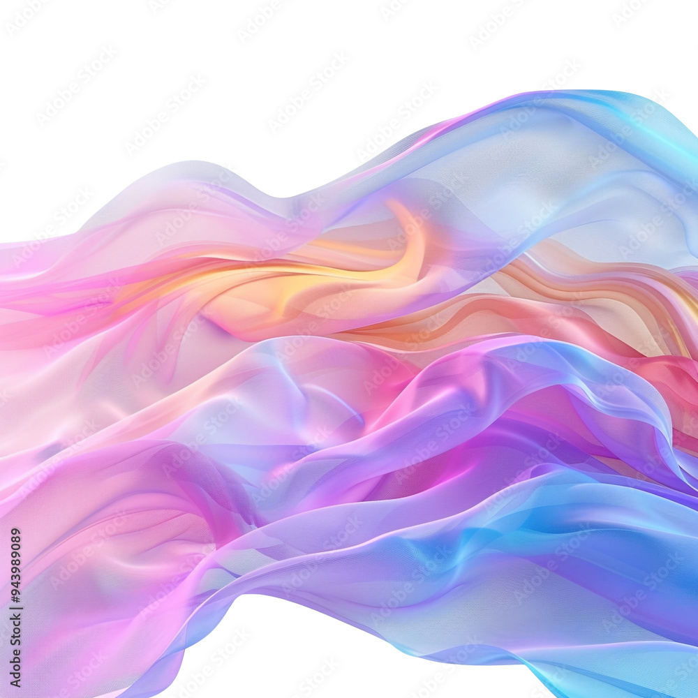 Abstract Flowing Fabric with Vibrant Hues Abstract Flowing Fabric with Vibrant Hues