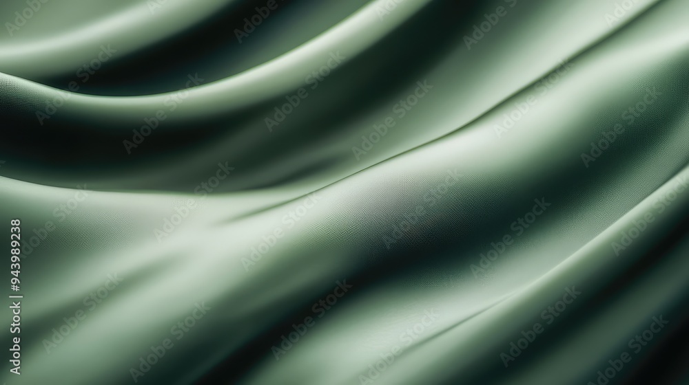 Obraz premium Subtle abstract background blending soft green with dark ebony in smooth transitions.