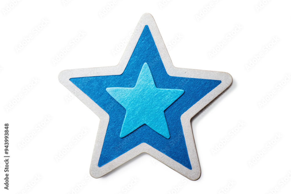 Blue star sticker diy paper craft png Blue star sticker diy paper craft png