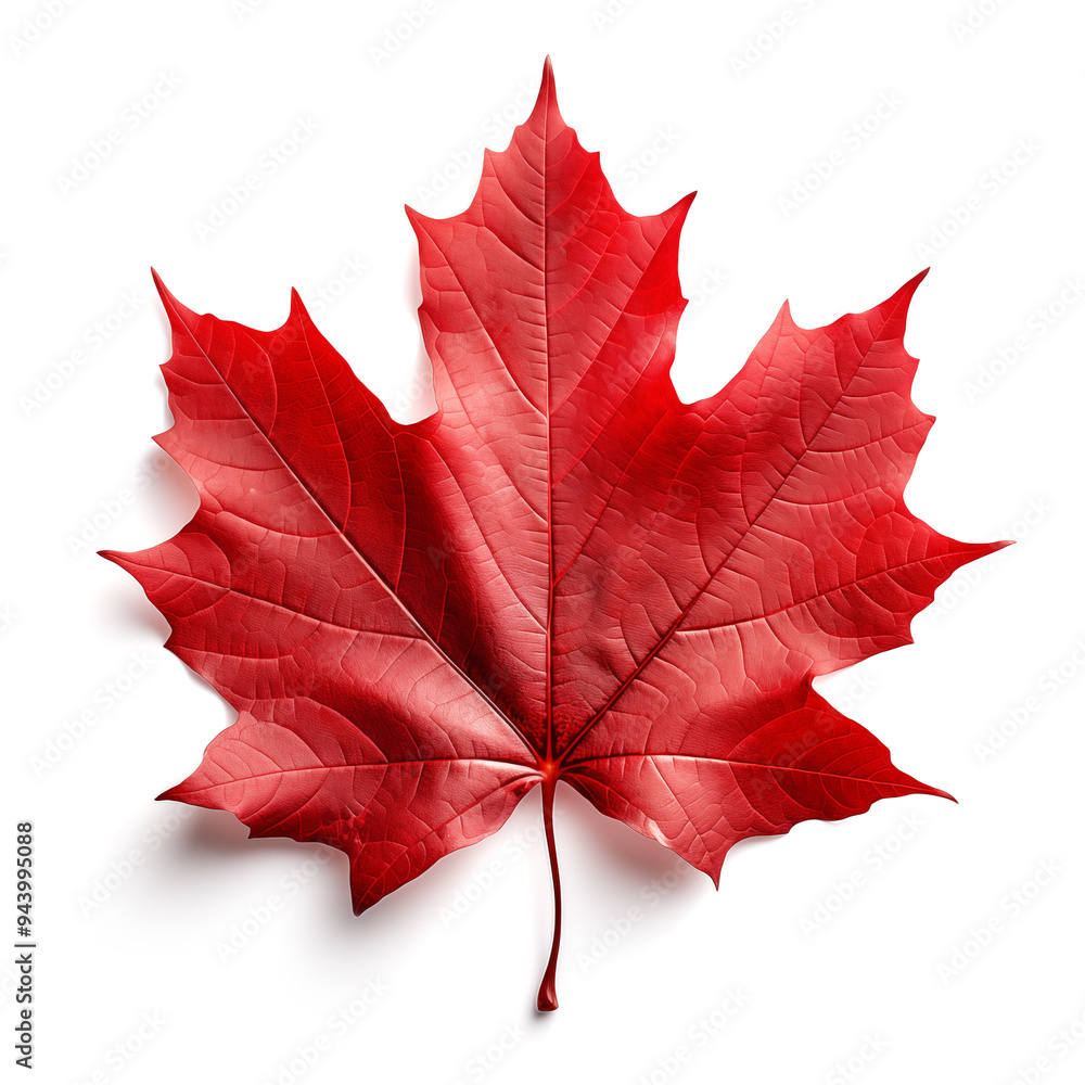Colorful autumn maple leaf cut out Colorful autumn maple leaf cut out