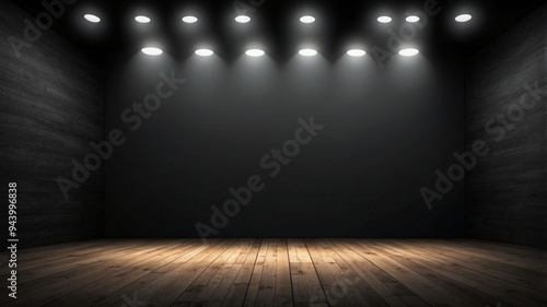 Wallpaper Mural Black studio background black background glow light effect. Torontodigital.ca