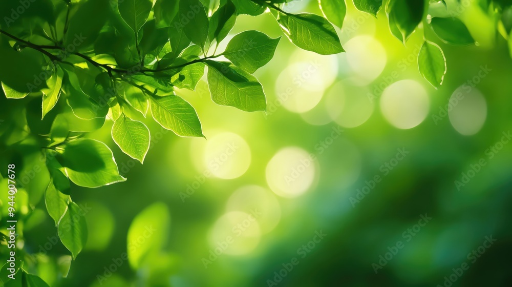 A close-up view of vibrant green leaves against a soft, blurred background, creating a peaceful and serene nature atmosphere. A close-up view of vibrant green leaves against a soft, blurred background, creating a peaceful and serene nature atmosphere.