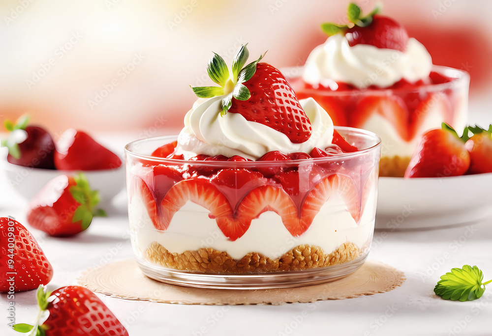 cake with strawberries