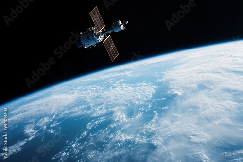 Advanced Satellite Orbiting Earth in Space