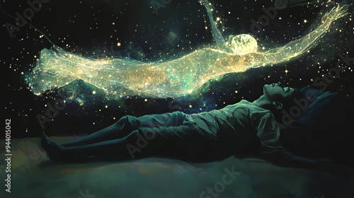 lucid dreaming light body above human body