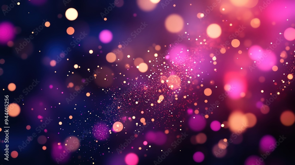 A vibrant abstract background filled with colorful bokeh lights, creating a dreamy and festive atmosphere for various designs. A vibrant abstract background filled with colorful bokeh lights, creating a dreamy and festive atmosphere for various designs.