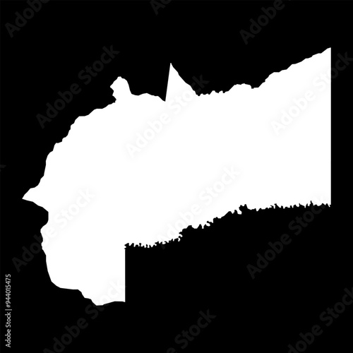 Meta department map, administrative division of Colombia.