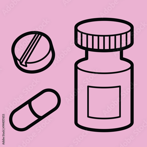 Health care and Medical Stuffs used by Doctor and Nurse to heal and cure sickness and illness of patients in Hospital. 
