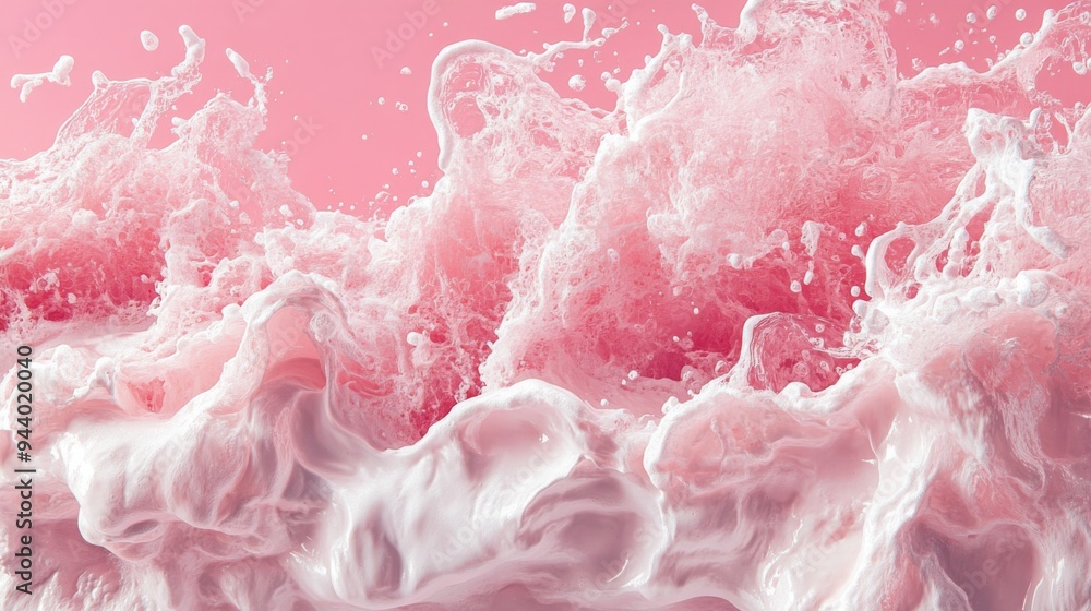 Pink Liquid Splash Art Pink Liquid Splash Art