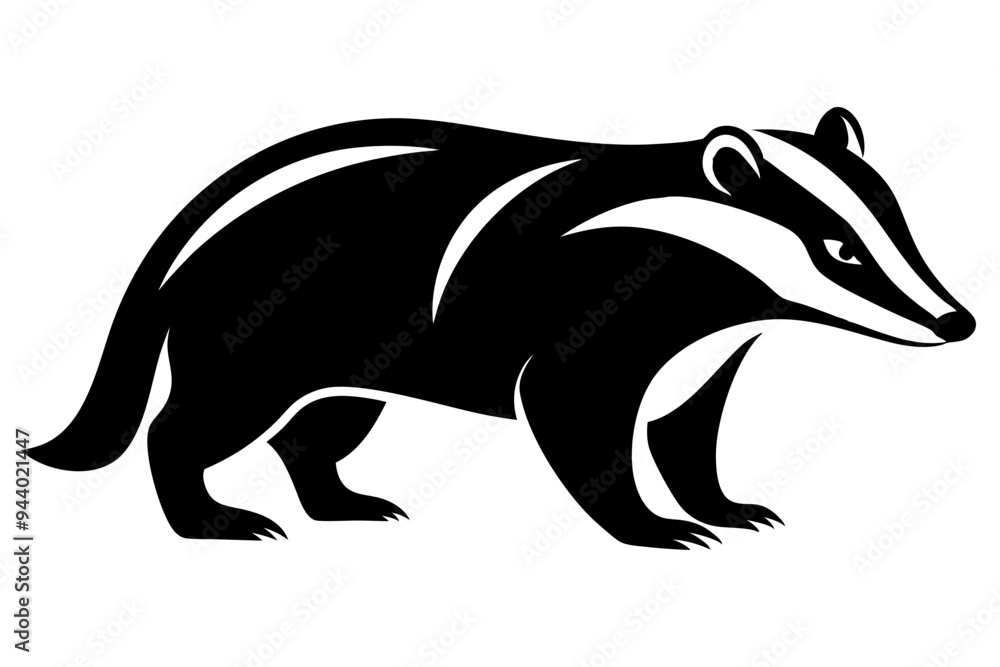 Badger icon, badger silhouette vector, Honey Badger
Badger icon, badger silhouette vector, Honey Badger