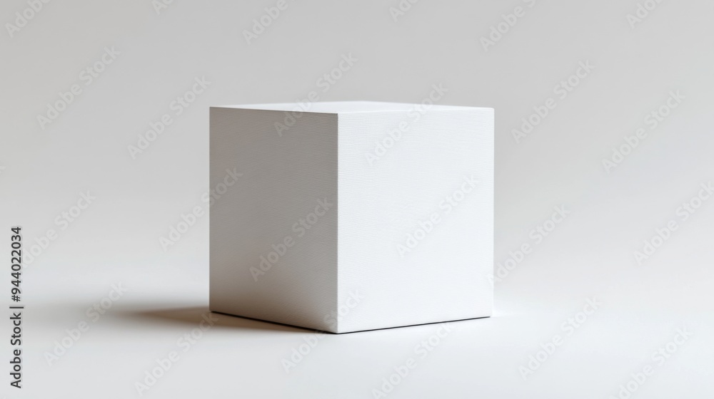 Minimalist White Cube Shape Minimalist White Cube Shape