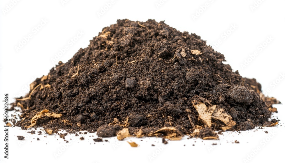 Creative Abstract Soil Heap: Isolated Black Earth on White Background for Agriculture and Gardening Concepts. Soft Fertile Soil for Planting Vegetables, Flowers, and Fruits. Minimalist Composition wit Creative Abstract Soil Heap: Isolated Black Earth on White Background for Agriculture and Gardening Concepts. Soft Fertile Soil for Planting Vegetables, Flowers, and Fruits. Minimalist Composition wit