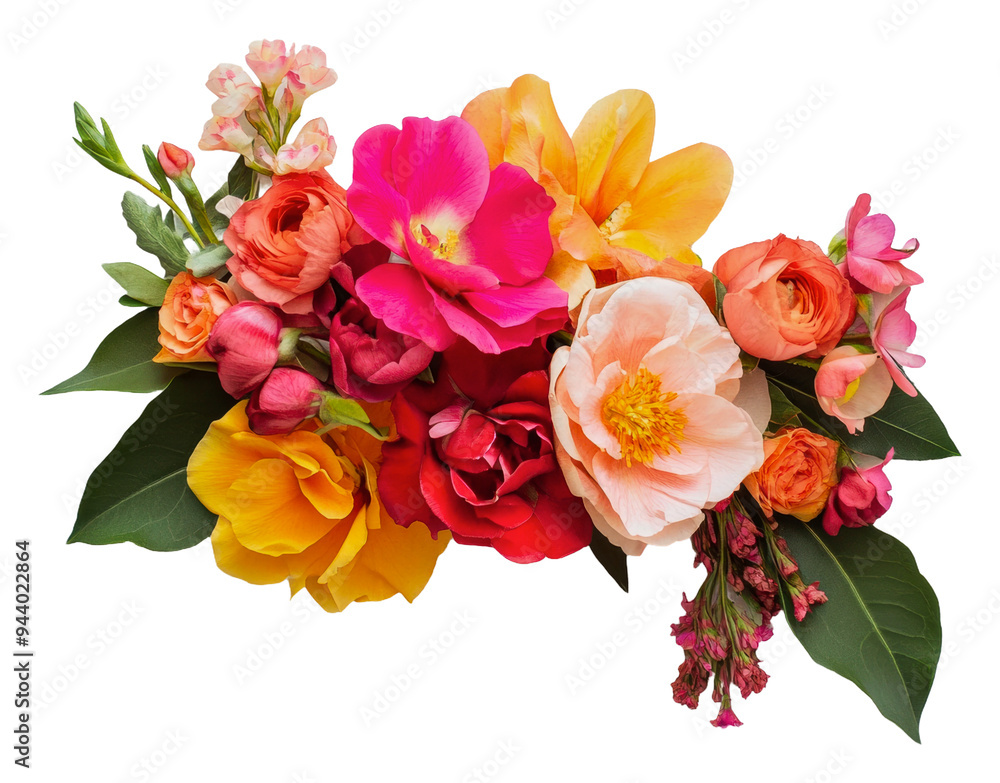 PNG Bright spring floral display PNG Bright spring floral display