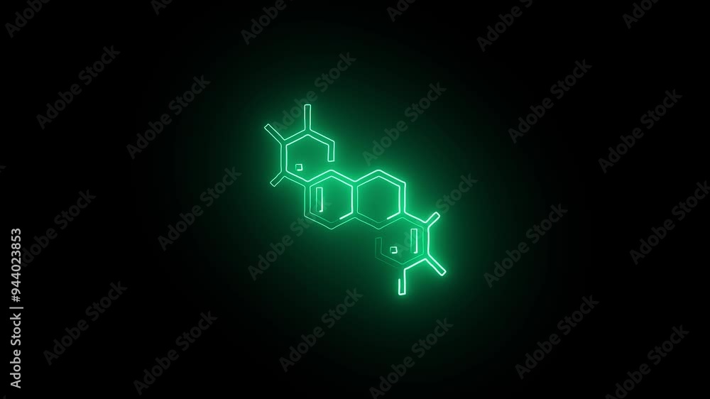 Glowing neon line Molecule oil icon isolated on blue background. Structure of molecules in chemistry. 4K Video motion graphic animation. Glowing neon line Molecule oil icon isolated on blue background. Structure of molecules in chemistry. 4K Video motion graphic animation.