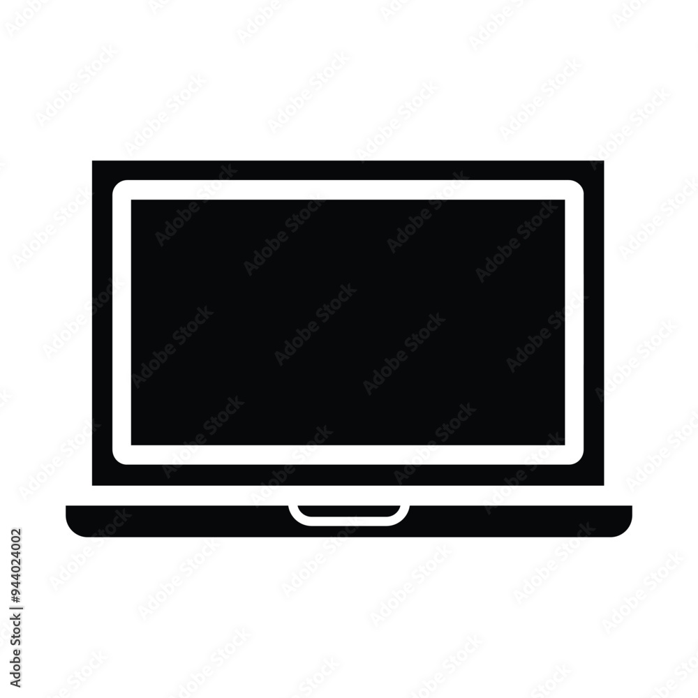 laptops. simple black and white icon. flat design style. suitable for advertising, branding, web. vector design template laptops. simple black and white icon. flat design style. suitable for advertising, branding, web. vector design template