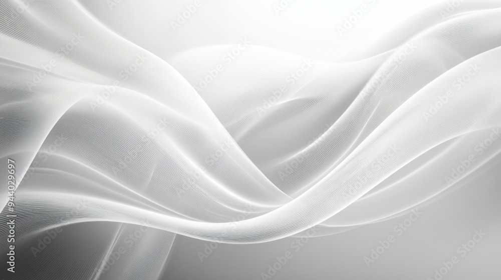 Abstract Flowing White Fabric Texture Abstract Flowing White Fabric Texture