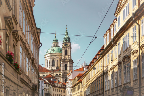 Low angle view of a towers against the sky