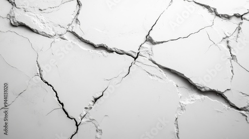 Cracked White Surface