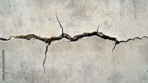 Cracked Concrete Wall