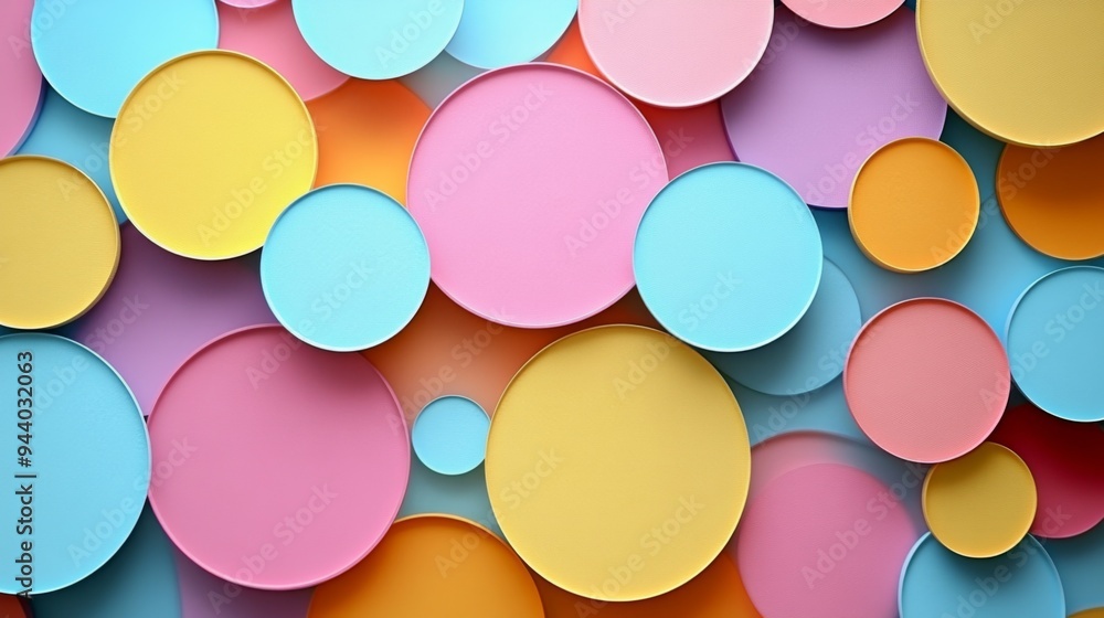 Colorful Abstract Circles Pattern Colorful Abstract Circles Pattern