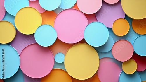 Colorful Abstract Circles Pattern