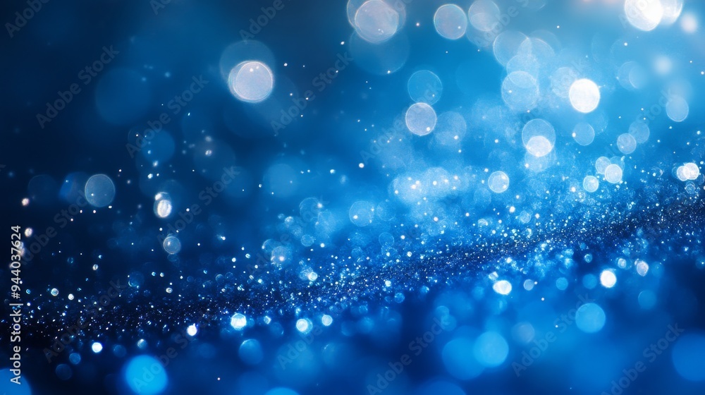 Abstract Blue Bokeh Lights Background Abstract Blue Bokeh Lights Background