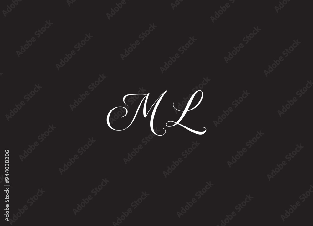 ML letter logo design and initial logo design ML letter logo design and initial logo design