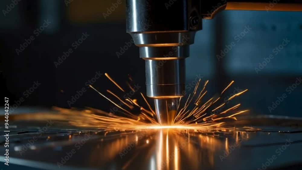 Close-Up of a Welding Machine Cutting Metal Close-Up of a Welding Machine Cutting Metal