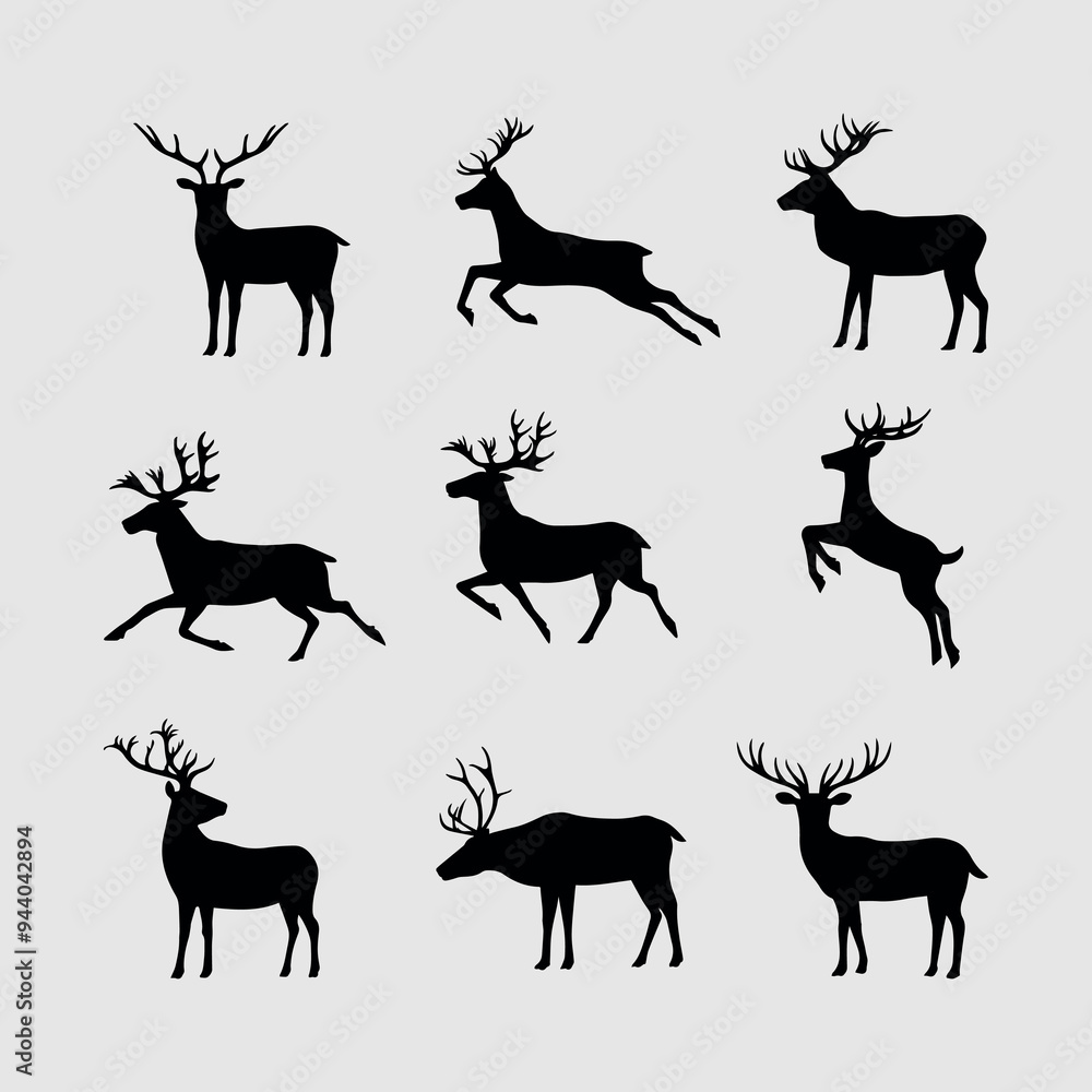 the deer vector silhouette