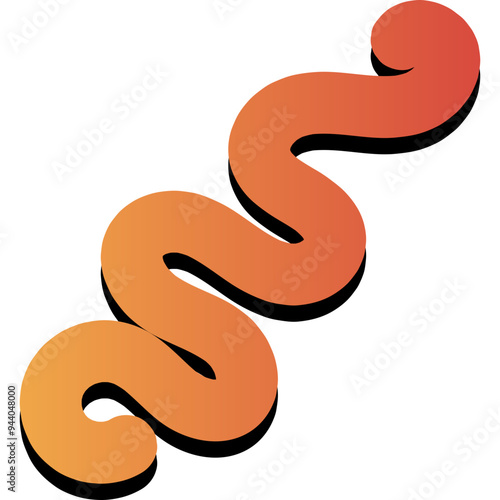 Wallpaper Mural Retro Style Colorful Squiggly Element
 Torontodigital.ca