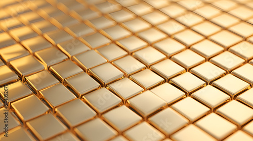 Golden Cubes - Abstract Background for Luxury Branding