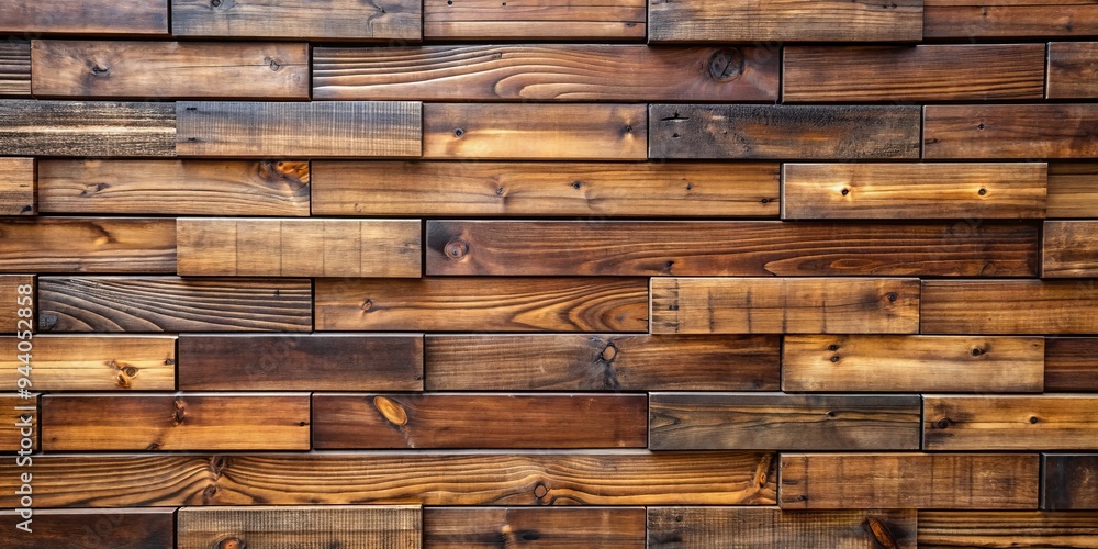 Rustic Wooden Wall - Abstract Composition of Varying Wood Grains and Textures - A Natural Background Rustic Wooden Wall - Abstract Composition of Varying Wood Grains and Textures - A Natural Background