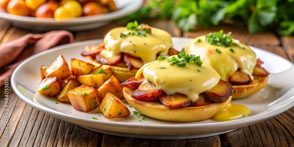 Savory Smoked Salmon Benedict with Creamy Hollandaise Sauce and Crispy Potatoes, breakfast, brunch, recipe Savory Smoked Salmon Benedict with Creamy Hollandaise Sauce and Crispy Potatoes, breakfast, brunch, recipe