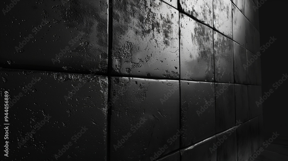 Naklejka premium Monochrome wall textures and background