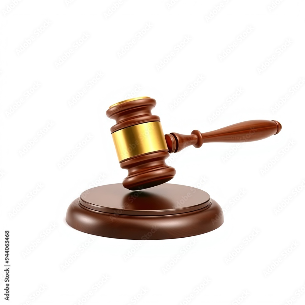wooden gavel on white background wooden gavel on white background