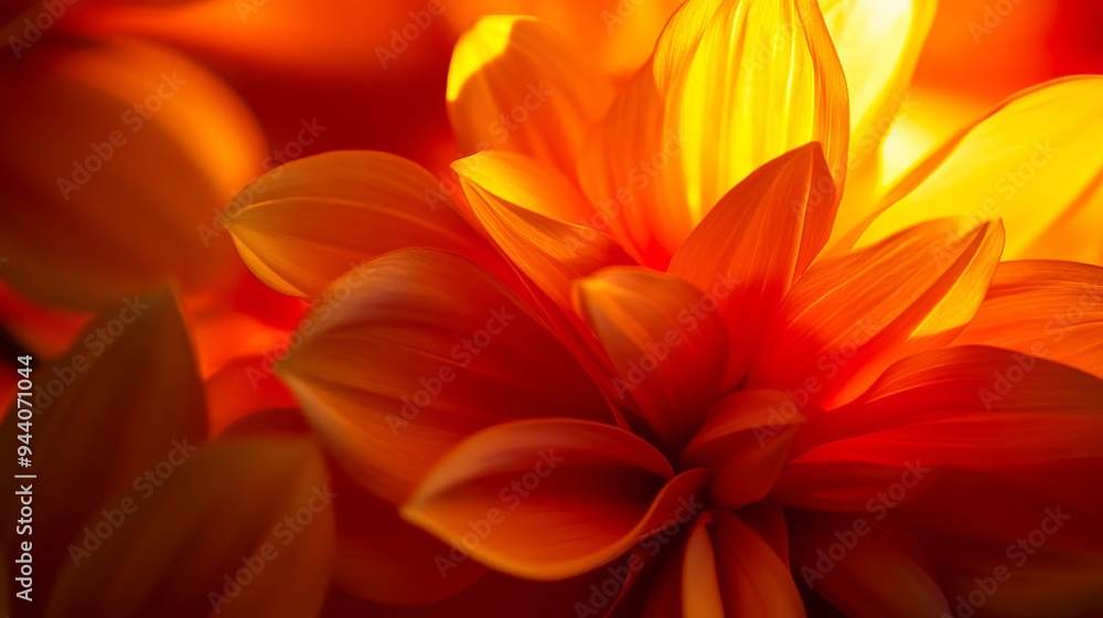 A close up of an orange flower with a red background A close up of an orange flower with a red background